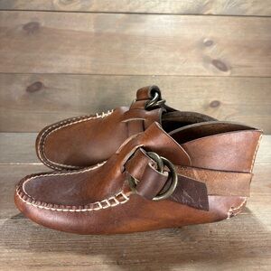 quoddy womens size 7 shoes brown leather ankle boots